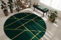 Dywan okrągły krótkowłosy ESTEMA MARBLEGEO  butelkowa zieleń r120 hakano - RUG/LU/ESTEMA/MARBLEGEO/BOTTLEGREEN+GOLD/R120