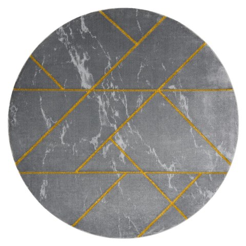 Dywan okrągły krótkowłosy ESTEMA MARBLEGEO kolor grafitowy r160 hakano - RUG/LU/ESTEMA/MARBLEGEO/GRAPHITE+GOLD/R160
