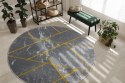 Dywan okrągły krótkowłosy ESTEMA MARBLEGEO kolor grafitowy r160 hakano - RUG/LU/ESTEMA/MARBLEGEO/GRAPHITE+GOLD/R160