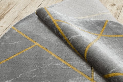 Dywan okrągły krótkowłosy ESTEMA MARBLEGEO kolor grafitowy r160 hakano - RUG/LU/ESTEMA/MARBLEGEO/GRAPHITE+GOLD/R160