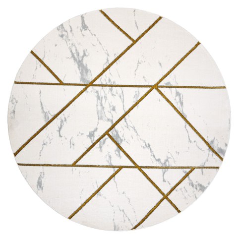 Dywan okrągły krótkowłosy ESTEMA MARBLEGEO kolor kremowy r160 hakano - RUG/LU/ESTEMA/MARBLEGEO/CREAM+GOLD/R160