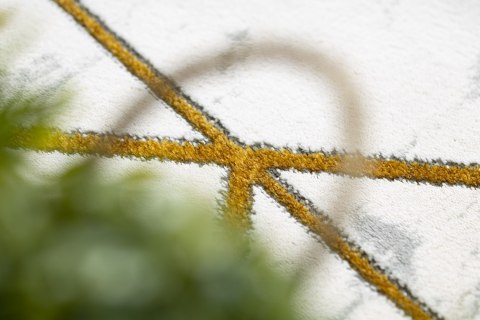 Dywan okrągły krótkowłosy ESTEMA MARBLEGEO kolor kremowy r160 hakano - RUG/LU/ESTEMA/MARBLEGEO/CREAM+GOLD/R160