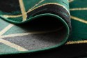 Dywan okrągły krótkowłosy ESTEMA MARBLETRIANGLES  butelkowa zieleń r120 hakano - RUG/LU/ESTEMA/MARBLETRIANGLES/BOTTLEGREEN+