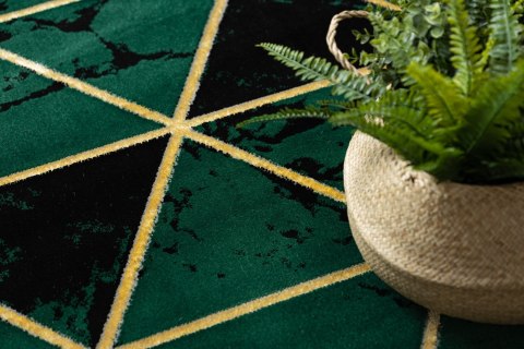 Dywan okrągły krótkowłosy ESTEMA MARBLETRIANGLES kolor butelkowa zieleń r160 hakano - RUG/LU/ESTEMA/MARBLETRIANGLES/BOTTLEGREEN+