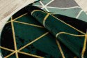 Dywan okrągły krótkowłosy ESTEMA MARBLETRIANGLES kolor butelkowa zieleń r160 hakano - RUG/LU/ESTEMA/MARBLETRIANGLES/BOTTLEGREEN+
