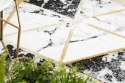 Dywan okrągły krótkowłosy ESTEMA MARBLETRIANGLES kolor czarny r160 hakano - RUG/LU/ESTEMA/MARBLETRIANGLES/BLACK+GOLD/R160