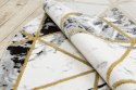 Dywan okrągły krótkowłosy ESTEMA MARBLETRIANGLES kolor czarny r160 hakano - RUG/LU/ESTEMA/MARBLETRIANGLES/BLACK+GOLD/R160