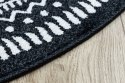 Dywan okrągły BEO kolor czarny styl dziecięcy r100 Hakano