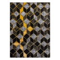 - RUG/LU/MOSSE/GLAM/BLACK+GOLD/140x190