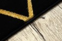 - RUG/LU/MOSSE/HEXAGON2/BLACK+GOLD/140x190