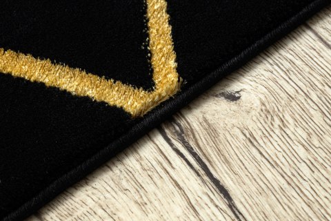 - RUG/LU/MOSSE/HEXAGON2/BLACK+GOLD/140x190