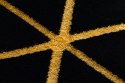 - RUG/LU/MOSSE/HEXAGON2/BLACK+GOLD/140x190