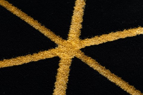 - RUG/LU/MOSSE/HEXAGON2/BLACK+GOLD/140x190