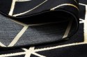- RUG/LU/MOSSE/HEXAGON2/BLACK+GOLD/140x190