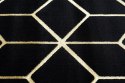 - RUG/LU/MOSSE/HEXAGON2/BLACK+GOLD/160x220