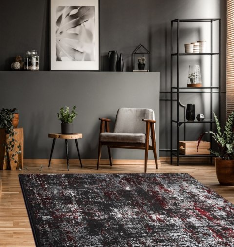 - RUG/LU/LEAN/ORNAMENT/ANTHRACITE+RED/140x190
