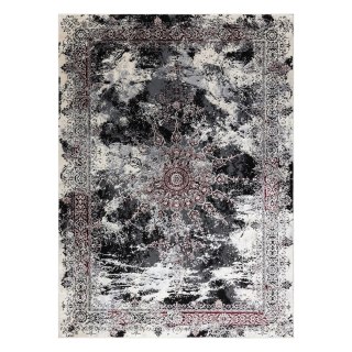 - RUG/LU/LEAN/ROSETTE/CREAM+RED/160x220