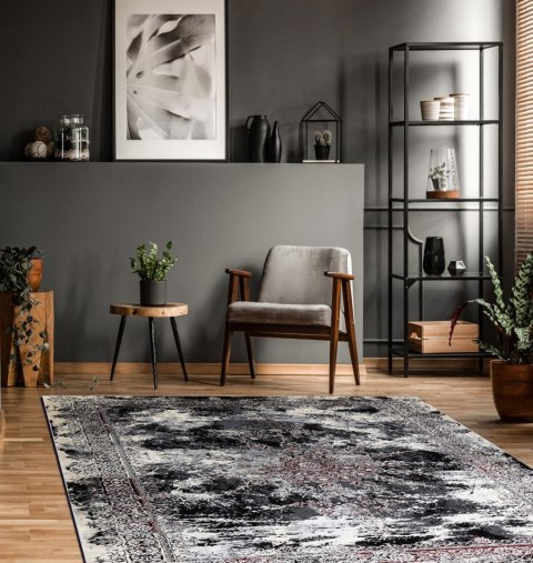 - RUG/LU/LEAN/ROSETTE/CREAM+RED/160x220