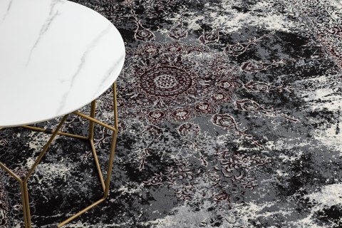 - RUG/LU/LEAN/ROSETTE/CREAM+RED/160x220