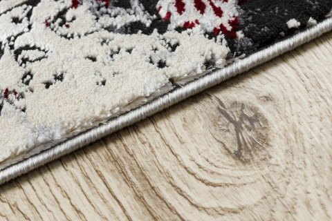 - RUG/LU/LEAN/ROSETTE/CREAM+RED/160x220