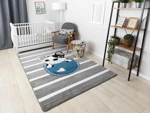 - RUG/LU/TINIES/DOG/GREY/160x220