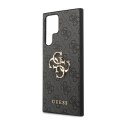 Guess 4G Big Metal Logo - Etui Samsung Galaxy S23 Ultra (szary)