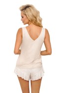 Piżama Damska Model Marina 1/2 Top Beige - Donna Donna