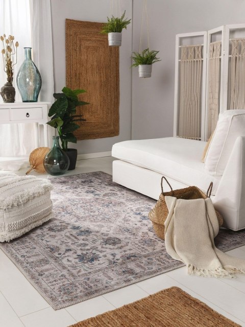 Dywan krótkowłosy LAURY  beżowy styl eklektyczny 120x170 benuta - RUG/BENUT/LAURY/BEIGE/120x170