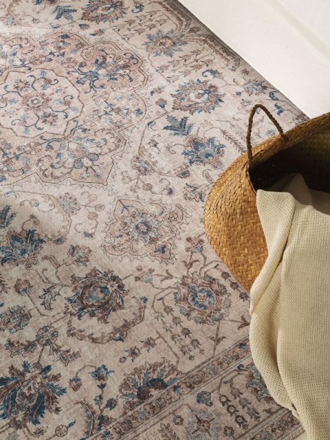 Dywan krótkowłosy LAURY  beżowy styl eklektyczny 80x150 benuta - RUG/BENUT/LAURY/BEIGE/80x150
