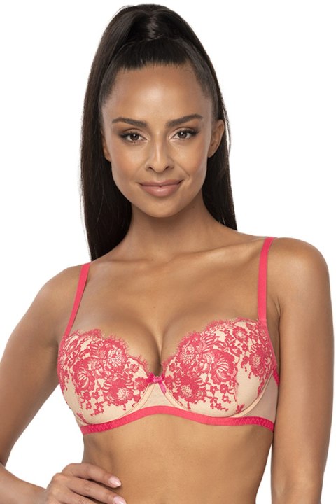 Biustonosz push up Biustonosz Push-up Model M-3804/11 Frances Beige/Pink - Mat Mat