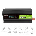 Green Cell - Przetwornica napięcia PowerInverter z wyświetlaczem LCD 12V na 230V 500W/1000W Czysta sinusoida