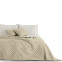 Narzuta AXEL  beżowy materiał mikrofibra 240x260 DecoKing - CHON/AXEL/BEIGE+WHITE/240X260