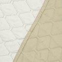 Narzuta AXEL  beżowy materiał mikrofibra 240x260 DecoKing - CHON/AXEL/BEIGE+WHITE/240X260