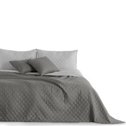 Narzuta AXEL  grafitowy materiał mikrofibra 170x270 DecoKing - CHON/AXEL/STEEL+SIL/170x270