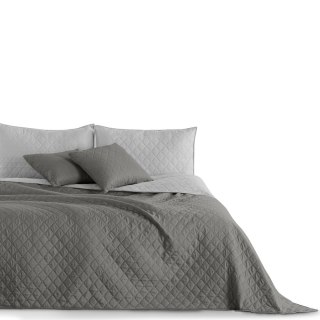 Narzuta AXEL  grafitowy materiał mikrofibra 170x270 DecoKing - CHON/AXEL/STEEL+SIL/170x270