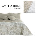 Narzuta ALHAMBRA  beżowy drukowany materiał mikrofibra 240x260 DecoKing - CHON/ALHAMBRA/BEI+WH/240x260