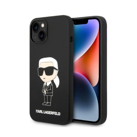 Karl Lagerfeld Silicone Ikonik MagSafe - Etui iPhone 15 / 14 / 13 (czarny)