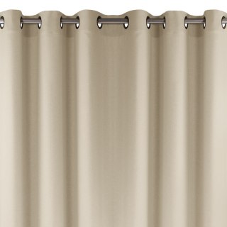 Zasłona CARMENA  kremowy  srebrne przelotki metalowe srebrne plecionka 150x225 homede - CURT/HOM/CARMENA/BRAI