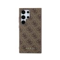 Guess 4G Metal Gold Logo - Etui Samsung Galaxy S24 Ultra (brązowy)