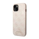 Guess 4G Metal Gold Logo - Etui iPhone 14 (różowy)