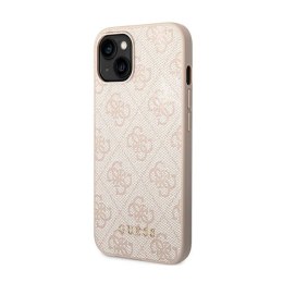 Guess 4G Metal Gold Logo - Etui iPhone 14 (różowy)