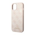 Guess 4G Metal Gold Logo - Etui iPhone 14 (różowy)