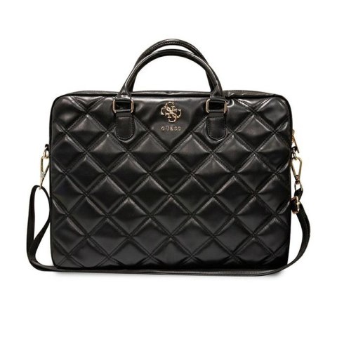 Guess Quilted 4G Computer Bag - Torba na notebooka 15" / 16" (czarny)