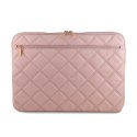 Guess Quilted 4G Sleeve - Etui na notebooka 15" / 16" (różowy)