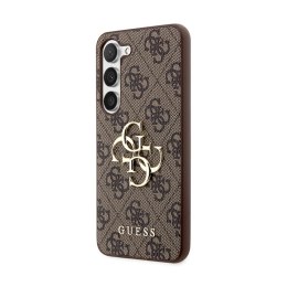 Guess 4G Big Metal Logo - Etui Samsung Galaxy S24 (brązowy)