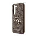 Guess 4G Big Metal Logo - Etui Samsung Galaxy S24 (brązowy)