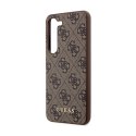 Guess 4G Metal Gold Logo - Etui Samsung Galaxy S24+ (brązowy)