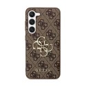 Guess 4G Big Metal Logo - Etui Samsung Galaxy S24+ (brązowy)