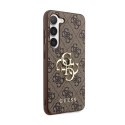 Guess 4G Big Metal Logo - Etui Samsung Galaxy S24+ (brązowy)