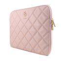 Guess Quilted 4G Sleeve - Etui na notebooka 13" / 14" (różowy)